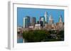 Skyscrapers in a City, Delaware River, Philadelphia, Pennsylvania, Usa-null-Framed Photographic Print