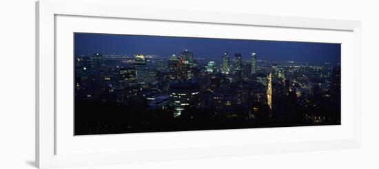 Skyscrapers in a City, Montreal, Quebec, Canada-null-Framed Photographic Print