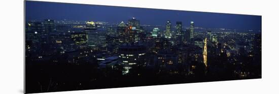 Skyscrapers in a City, Montreal, Quebec, Canada-null-Mounted Photographic Print