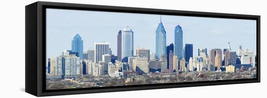 Skyscrapers in a City, Philadelphia, Pennsylvania, USA-null-Framed Stretched Canvas