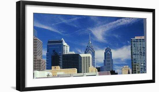 Skyscrapers in a city, Philadelphia, Pennsylvania, USA-null-Framed Photographic Print