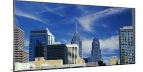 Skyscrapers in a city, Philadelphia, Pennsylvania, USA-null-Mounted Photographic Print