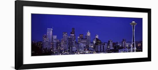 Skyscrapers in a City, Seattle, Washington State, USA-null-Framed Photographic Print