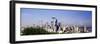 Skyscrapers in a City with a Mountain in the Background, Mt Rainier, Mt Rainier National Park-null-Framed Photographic Print