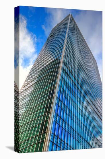 Skyscrapers in Canary Wharf, London's Financial and Bsiness District Quarter-Veneratio-Stretched Canvas