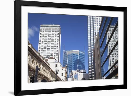 Skyscrapers in Downtown Auckland, North Island, New Zealand, Pacific-Ian-Framed Photographic Print