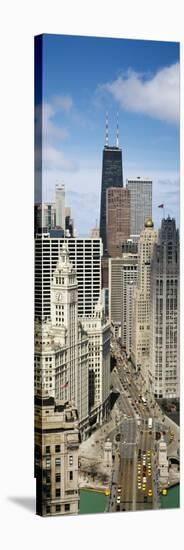Skyscrapers in Michigan Avenue, Chicago, Illinois, USA-null-Stretched Canvas
