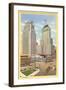 Skyscrapers in Newark, New Jersey-null-Framed Art Print