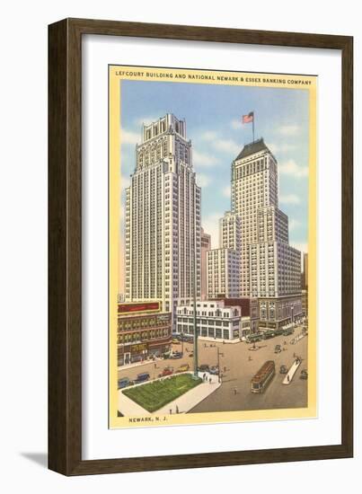 Skyscrapers in Newark, New Jersey-null-Framed Art Print