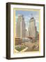 Skyscrapers in Newark, New Jersey-null-Framed Art Print