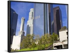 Skyscrapers in the Bunker Hill District, Los Angeles, California, USA-Richard Cummins-Framed Photographic Print