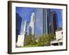 Skyscrapers in the Bunker Hill District, Los Angeles, California, USA-Richard Cummins-Framed Photographic Print