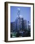 Skyscrapers in the City at Night, Los Angeles, California, USA-Tony Gervis-Framed Photographic Print