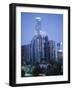 Skyscrapers in the City at Night, Los Angeles, California, USA-Tony Gervis-Framed Photographic Print