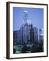 Skyscrapers in the City at Night, Los Angeles, California, USA-Tony Gervis-Framed Photographic Print