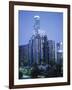 Skyscrapers in the City at Night, Los Angeles, California, USA-Tony Gervis-Framed Photographic Print