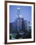 Skyscrapers in the City at Night, Los Angeles, California, USA-Tony Gervis-Framed Photographic Print