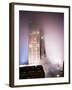 Skyscrapers in the Fog by Night at Downtown Manhattan-Philippe Hugonnard-Framed Premium Photographic Print