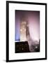 Skyscrapers in the Fog by Night at Downtown Manhattan-Philippe Hugonnard-Framed Art Print