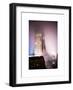 Skyscrapers in the Fog by Night at Downtown Manhattan-Philippe Hugonnard-Framed Art Print