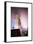 Skyscrapers in the Fog by Night at Downtown Manhattan-Philippe Hugonnard-Framed Stretched Canvas