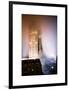 Skyscrapers in the Fog by Night at Downtown Manhattan-Philippe Hugonnard-Framed Art Print