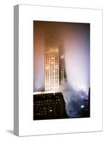 Skyscrapers in the Fog by Night at Downtown Manhattan-Philippe Hugonnard-Stretched Canvas