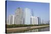 Skyscrapers in Zhujiang New Town Area, Guangzhou, Guangdong, China, Asia-Ian Trower-Stretched Canvas