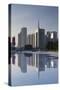 Skyscrapers in Zhujiang New Town, Tian He, Guangzhou, Guangdong, China, Asia-Ian Trower-Stretched Canvas