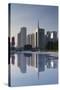 Skyscrapers in Zhujiang New Town, Tian He, Guangzhou, Guangdong, China, Asia-Ian Trower-Stretched Canvas