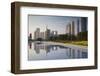 Skyscrapers in Zhujiang New Town, Tian He, Guangzhou, Guangdong, China, Asia-Ian Trower-Framed Photographic Print