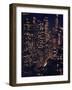 Skyscrapers Lit Up as Evening Descends-Andreas Feininger-Framed Photographic Print