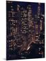 Skyscrapers Lit Up as Evening Descends-Andreas Feininger-Mounted Photographic Print