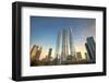 Skyscrapers of Lujiazui, Jin Mao Tower and Shanghai Tower, China-Andy Brandl-Framed Photographic Print