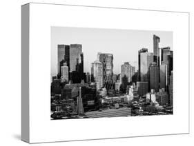 Skyscrapers of Manhattan in Winter at Sunset-Philippe Hugonnard-Stretched Canvas