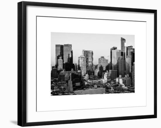 Skyscrapers of Manhattan in Winter at Sunset-Philippe Hugonnard-Framed Art Print