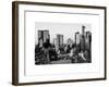 Skyscrapers of Manhattan in Winter at Sunset-Philippe Hugonnard-Framed Art Print