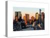 Skyscrapers of Manhattan in Winter at Sunset-Philippe Hugonnard-Stretched Canvas