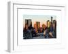 Skyscrapers of Manhattan in Winter at Sunset-Philippe Hugonnard-Framed Art Print