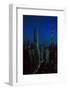 Skyscrapers of New York City at Night-null-Framed Photographic Print