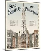 Skyscrapers of Philadelphia, c. 1898-null-Mounted Giclee Print