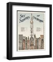 Skyscrapers of Philadelphia, c. 1898-null-Framed Giclee Print