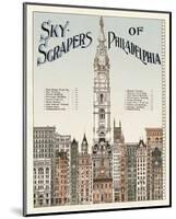 Skyscrapers of Philadelphia, c. 1898-null-Mounted Giclee Print