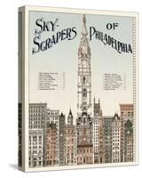 Skyscrapers of Philadelphia, c. 1898-null-Stretched Canvas