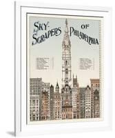 Skyscrapers of Philadelphia, c. 1898-Vintage Reproduction-Framed Giclee Print