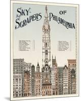 Skyscrapers of Philadelphia, c. 1898-Vintage Reproduction-Mounted Giclee Print