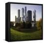 Skyscrapers of the Modern Moscow-City International Business and Finance Development-Gavin Hellier-Framed Stretched Canvas