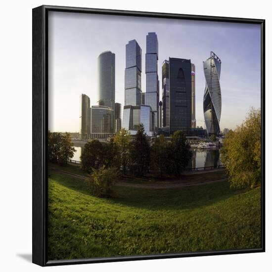 Skyscrapers of the Modern Moscow-City International Business and Finance Development-Gavin Hellier-Framed Photographic Print