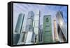 Skyscrapers of the Modern Moscow-City International Business and Finance Development-Gavin Hellier-Framed Stretched Canvas