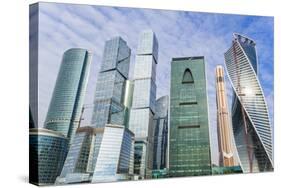 Skyscrapers of the Modern Moscow-City International Business and Finance Development-Gavin Hellier-Stretched Canvas
